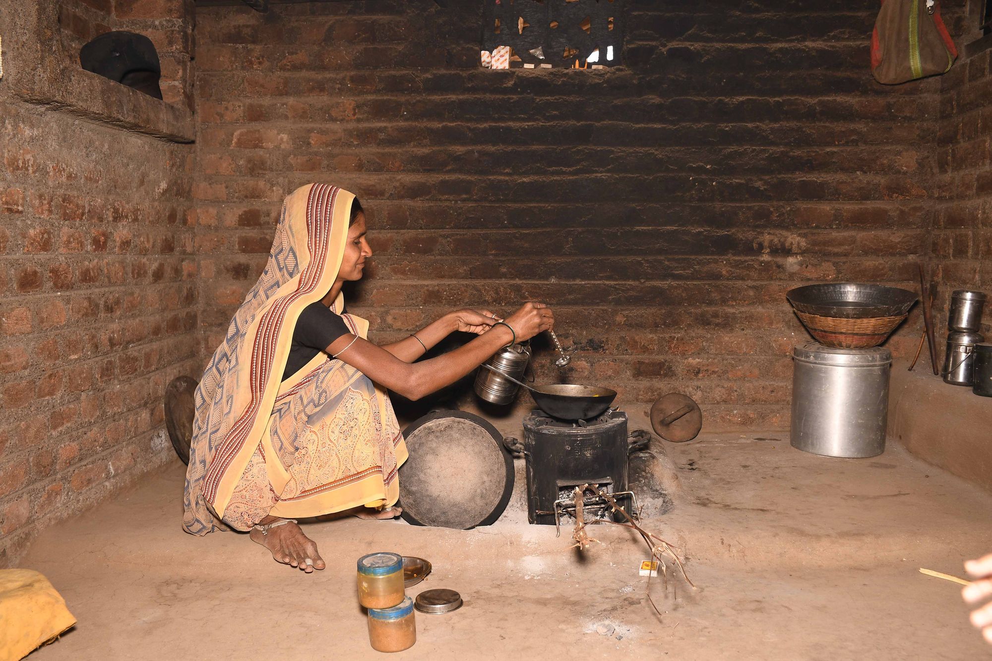 Effiziente Kochöfen in Maharashtra, Indien