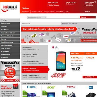 Redcoon Startseite NL