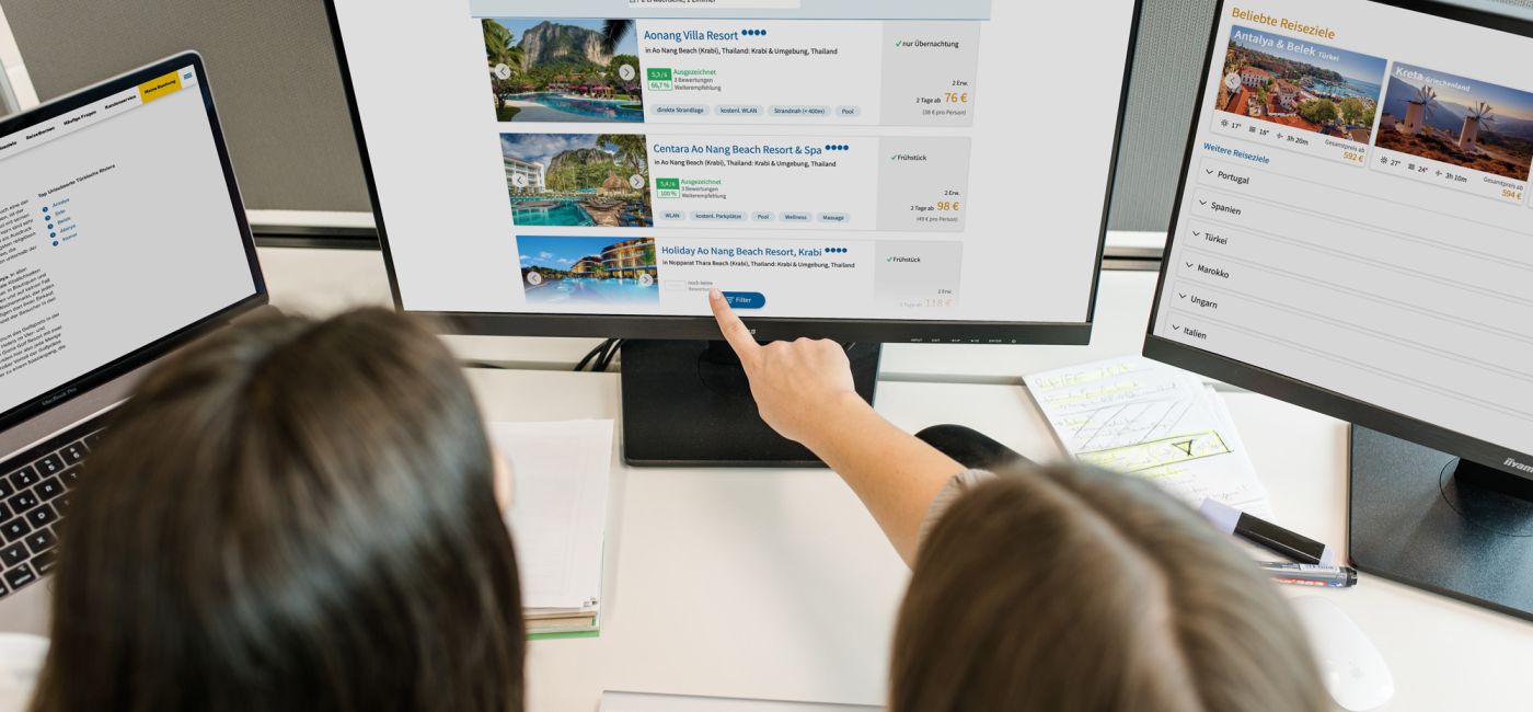 Projekt: vtours Teaserbild - Arbeiten an der Webseiten