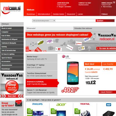 Redcoon Startseite NL